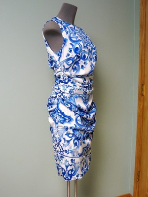 dolce and gabbana blue print dress Dolce & Gabbana A-Line Dress main image 1