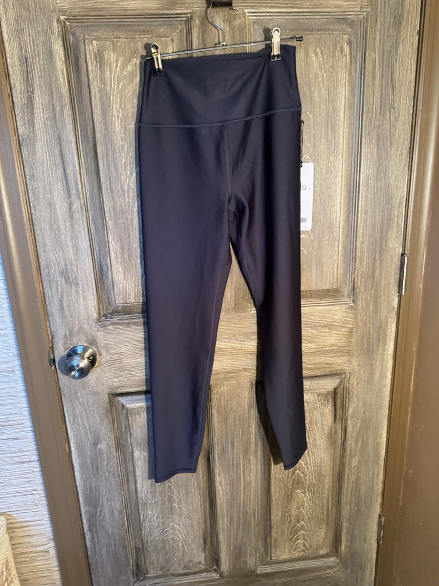 Alo Yoga Airlift 7/8 High-Waist Leggings Navy L Solid Athleisure
