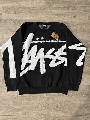 Medium Stussy Stock Sweater - Black | eBay