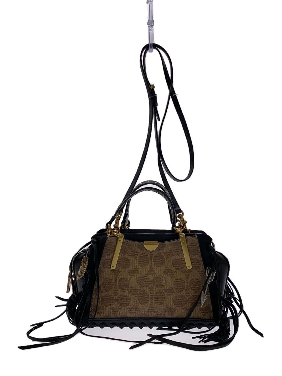 COACH Signature Leather Handbag 36838 Classic Tote Bag-image