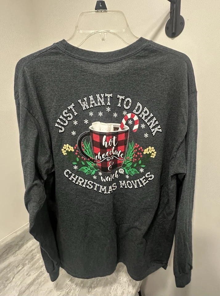 Girlie Girl Christmas TShirt Size Large - Image 2 of 3