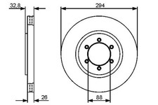 Disque de frein Ssangyong REXTON