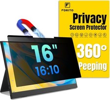 Magnetic Laptop Privacy Screen 16 inch 16:10 Anti Peeping Removable Anti Glare F