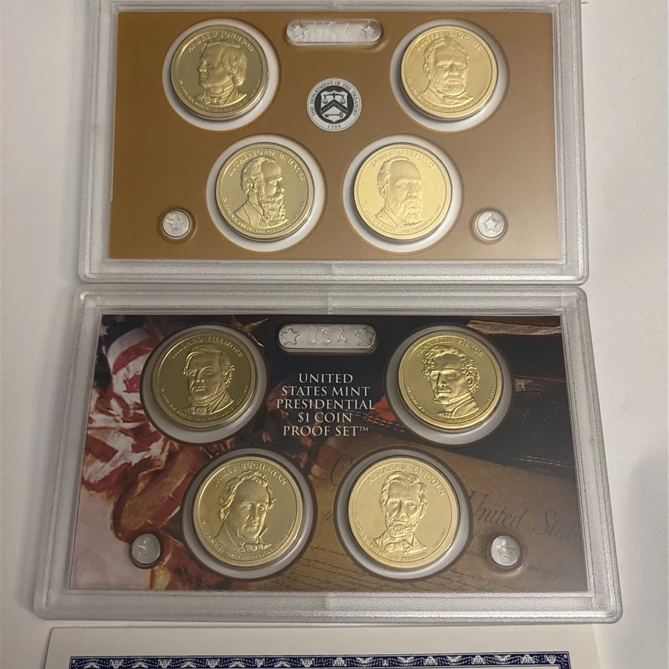 2010 and 2011 United States Presidential Dollars with Box and COA Lot of 2 - Image 4 of 4