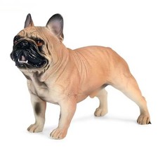Bulldog Dog Toy Action Figure Small Animal Figurine Doll Gift for Kids