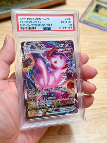PSA 10 POKEMON 2021 MEW VMAX FUSION STRIKE SECRET FULL ART HOLO 269 ENGLISH SWSH