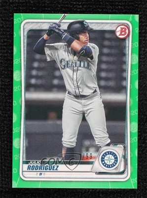 2020 Bowman Draft Green Border 5/99 Julio Rodriguez #BD-188 o7m