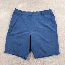 Banana Republic Shorts Mens Size 38 Blue Pockets Performance Flat Front
