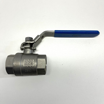 Green line 1'' Female Stainless Steel Full Port Ball Valve WOG1000