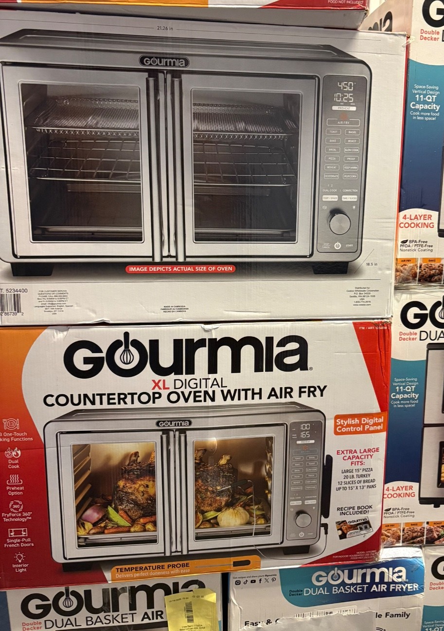 Gourmia XL 45-Qt Digital Countertop Oven Air Fry Temp Probe 13 Functions New