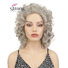 StrongBeauty Short Curly Wig Women Synthetic Natural Looking Daily Party Wigs