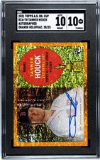 2021 Topps All-Star Rookie Cup Tanner Houck ORANGE HOLO /25 SGC 10 w/10 AUTO