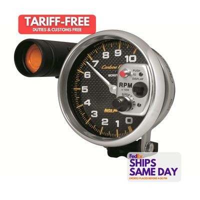 Autometer 4899, One C/F 5In 10000Rpm Tach W/Shift-Lite Performance Racing Parts