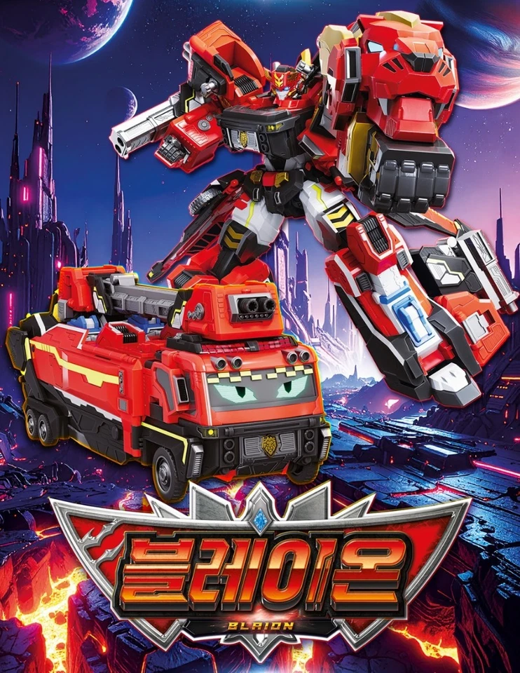 SAMG Metal Cardbot W BLAION Transforming Fire Truck Robot 2025 - Image 2 of 4