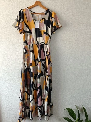 Lascana Sommer Maxikleid Gr. 36 Wickeloptik Bunt NEU Unbenuzt mit Etikett Sommer - Bild 1 von 4