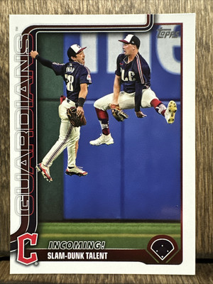 2025 Topps Series 1 Incoming Slam Dunk Talent #26 Base Cleveland Guardians