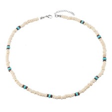 Puka Shell Necklace for Men Surfer Necklace Seashell Chokers Beach Necklace f