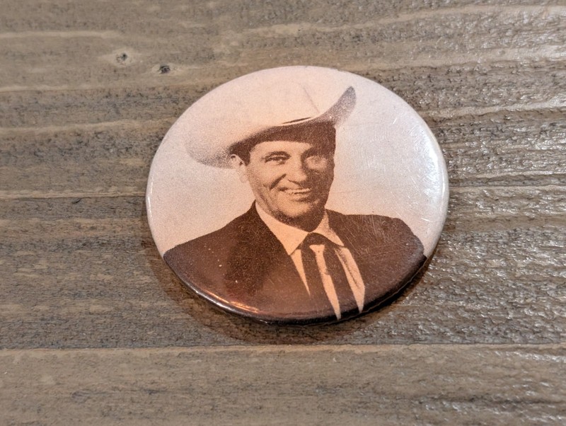 Ernest Tubb Vintage Button Pocket Mirror Grand Ole Opry Country Music Star