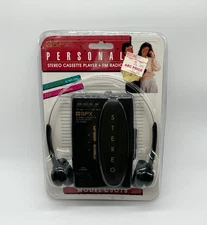 GPX Stereo Portable Cassette Player New Sealed w/ Headphones FM Radio C3078 NOS