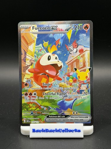 Pokémon Fuecoco ex 147/128 SIR Full Art ME: 30th Celebration