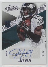 2014 Panini Absolute Rookie Auto Spectrum Purple Anniversary 8/20 Josh Huff 0f6