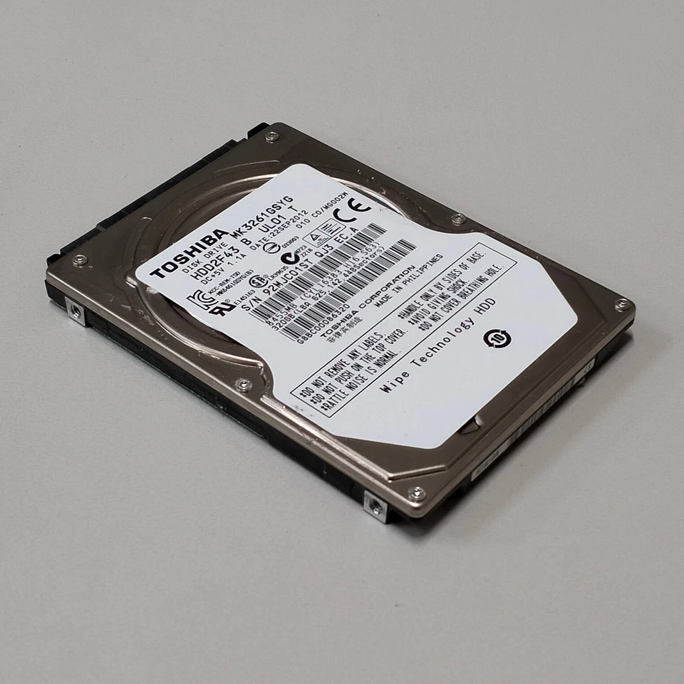 Toshiba 320GB 2.5" SATA II 3Gbps HDD 7200 RPM 16MB MK3261GSYG - Image 4 of 4