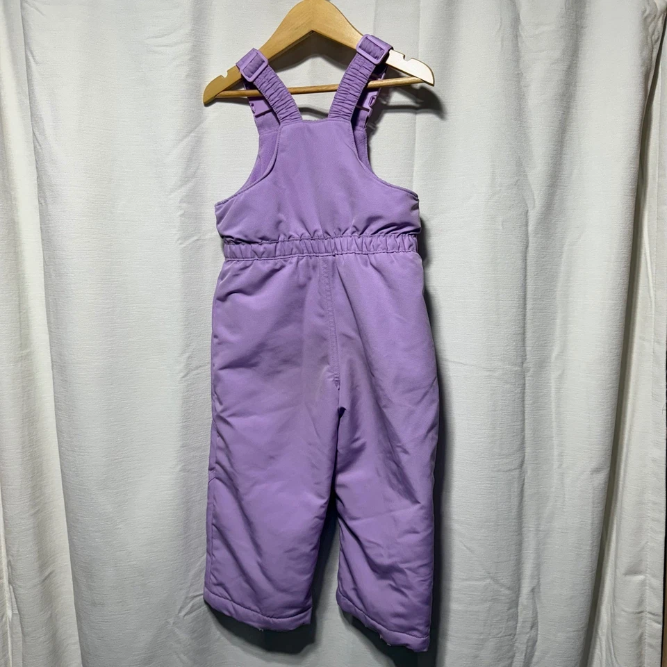 Wonderkids Purple Snow Bib Overalls Ski Pants Toddler Size 3T - Image 2 of 4
