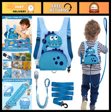 3-in-1 Toddler Harness Leash with Key Lock - Safe Walking Aid for Kids
