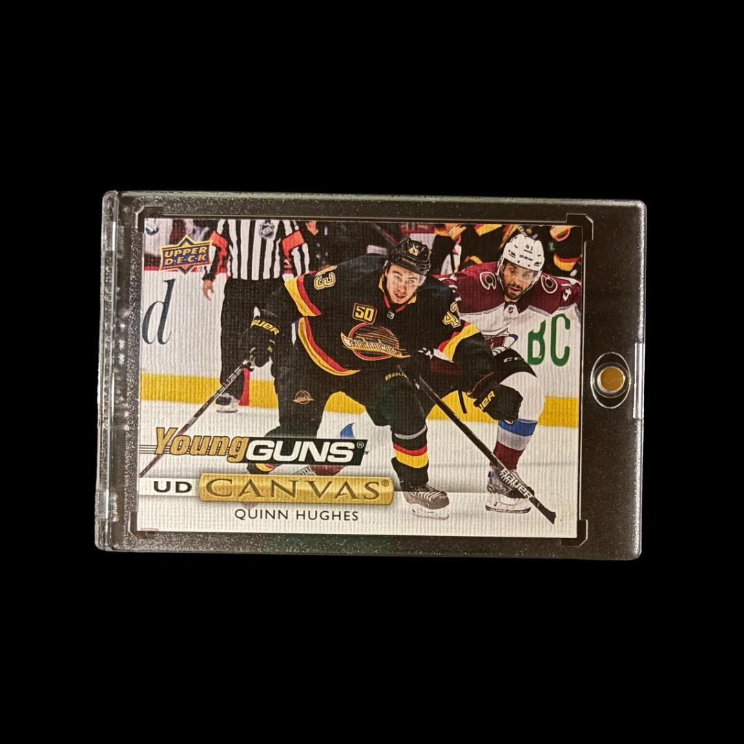 2019-20 Upper Deck QUINN HUGHES Young Guns Canvas Rookie Card #C211 - CANUCKS