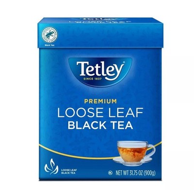 Tetley Premium Loose Leaf Black Tea 900g (31.75oz) | Fresh Pack | Free Shipping