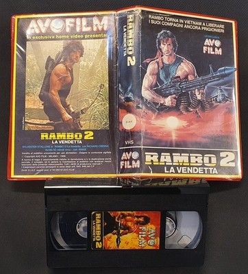VHS Movie Film TV Ex Nolo Vermietung Home Video Avo Italienisch Rambo 2 La Vendetta