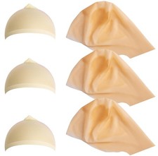6 Piece Bald Cap for Adults - Latex Bald Cap with Head Wig Cap Costume Access...