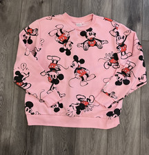 Disney 100 Size Large Mickey Mouse Graphic Print Sweatshirt