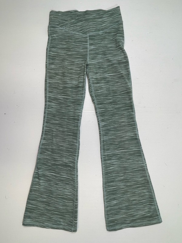 Old Navy Girls Youth Green Cotton Blend Stretch High Rise Flare Active Pants L