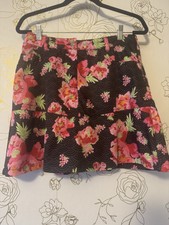 Daily Sports Skort Skirt Womens Size 6 Golf Floral  Mesh Lined 5 Pocket Style 51