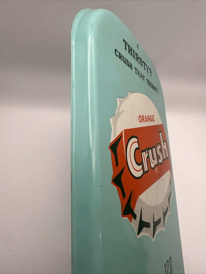 NICE ORANGE CRUSH THERMOMETER ADVERTISING SIGN - Image 4 of 4