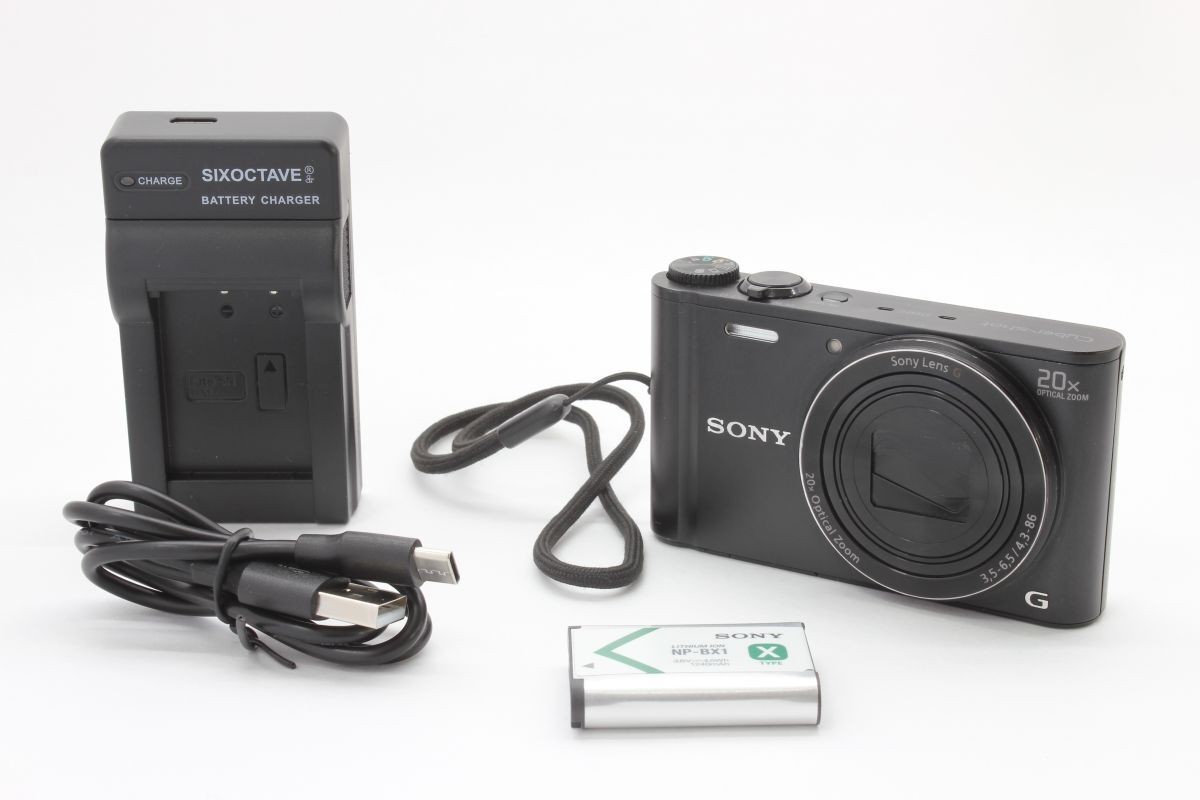 Cybershot DSC-WX300 黒 Sony Cyber-shot DSC-WX300 18.2MP Digital Camera - Black for
