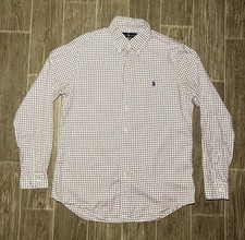 Ralph Lauren Classic Fit Purple Gingham Long Sleeve Button Shirt Men  s Small