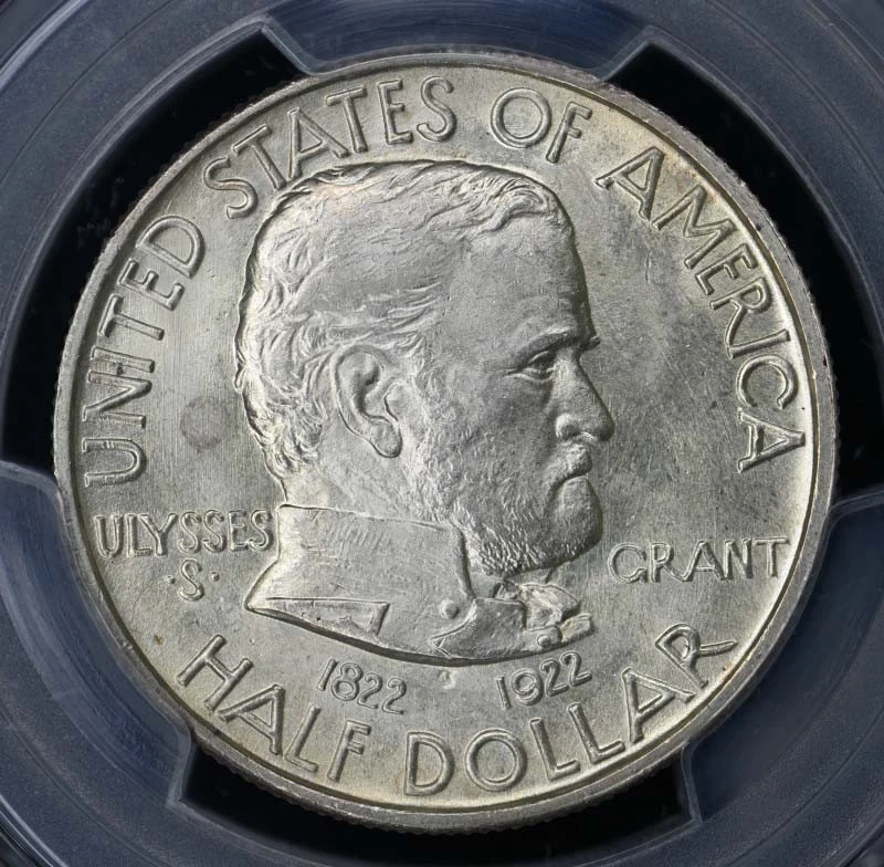 GRANT 1922 50C Silver Commemorative Half Dollar PCGS MS66+ (CAC) - Image 3 of 4