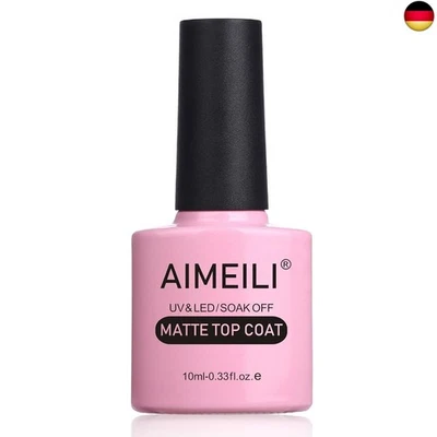 AIMEILI No Wipe Matte Top Coat Überlack UV LED Gellack Gel Nagellack Gel Nail