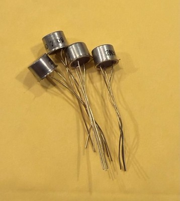 (4) 2N363 Germanium PNP Transistors NOS Gold Leads 