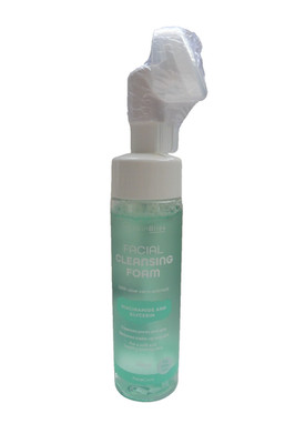 Skin Bliss Gesichtsreinigungsschaum mit Bürste, Aloe Vera+Niacinamide + Glycerin