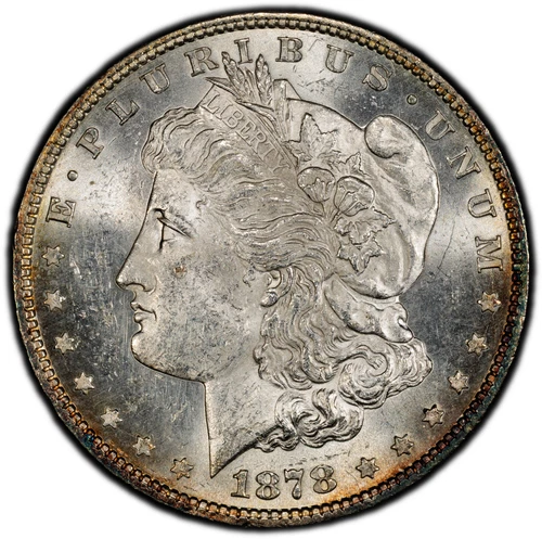 1878 7 TF Reverse of '79/1879 Morgan Silver Dollar [PCGS GOLD SHIELD MS62] RARE!