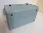 Vintage 1950s Samsonite Streamlite Train Case Blue Cosmetics Travel Mid-Century — photo 10