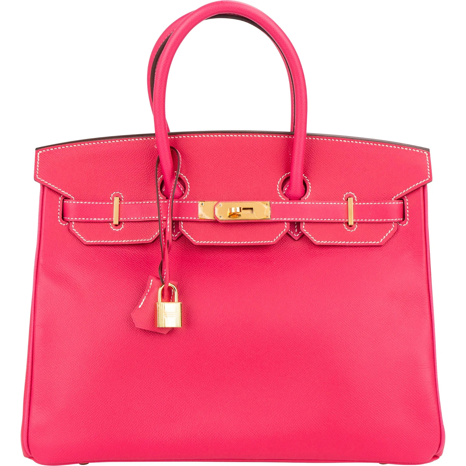 Hermès Rose Tyrien Epsom Leather Birkin 35 Handbag Bag