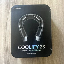 Torras Coolify 2s Personal Bladeless Black Neck Air Conditioner Heater Fan