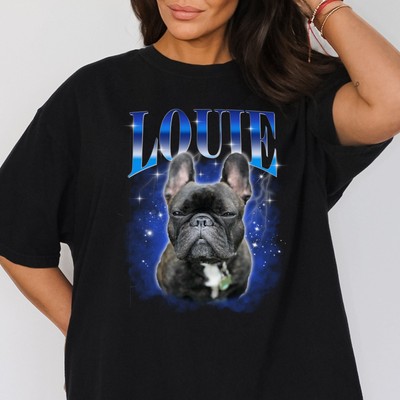 Custom French Bulldog Comfort Colors Unisex T-Shirt Personalized Dog bootleg rap