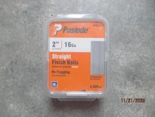 Paslode 2" Finishing Nail, 650285, Straight, 16 Gauge, Box, 2 inch Open box