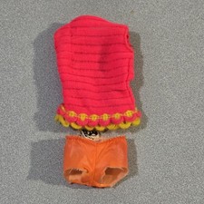 Vintage 1968 Original Talking Barbie 1115 Original Pink Swimsuit Top  Bottom