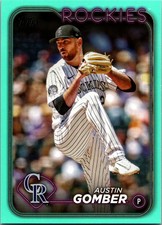 2024 Topps Series One Austin Gomber #340 Aqua/Teal